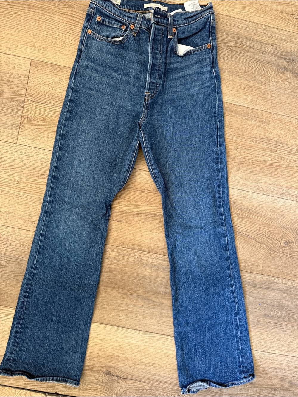 Levi's Ribcage Bootcut Jeans in Medium Blue